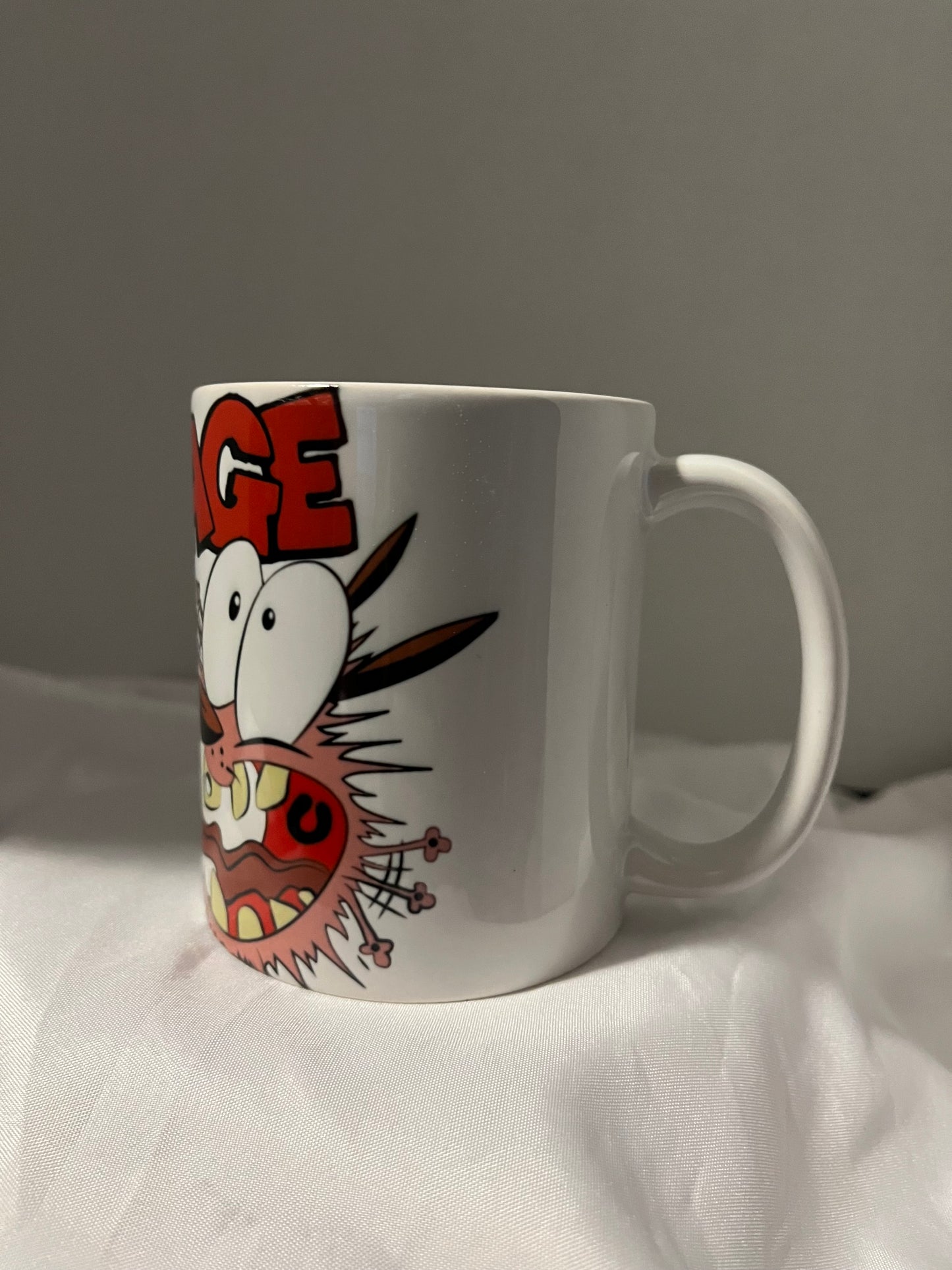Courage the cowardly dog coffee mug